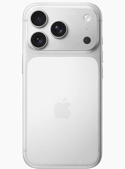 iPhone 17 Pro, kleur Zilver, achterkant