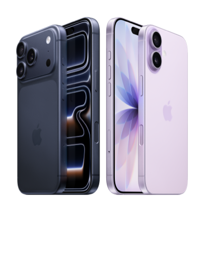 Ein Trio von iPhones.