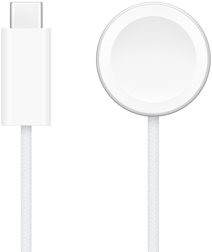 Φορτιστής USB‑C δίπλα στο Μαγνητικό καλώδιο γρήγορης φόρτισης του Apple Watch
