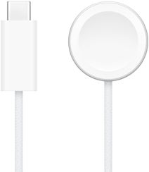 USB‑C punjač pokraj magnetskog brzog punjača Apple Watcha