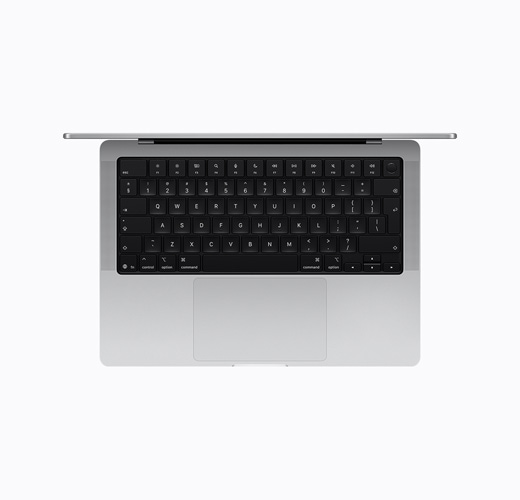 MacBook, Silver color, top interior, open