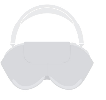 Απεικόνιση σιλουέτας των AirPods Max 2 σε θήκη Smart Case, μπροστινή όψη