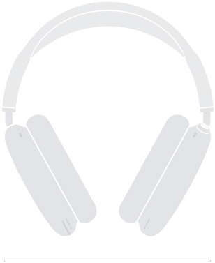 Απεικόνιση σιλουέτας των AirPods Max 2, μπροστινή όψη, πλάτος 168,6 mm