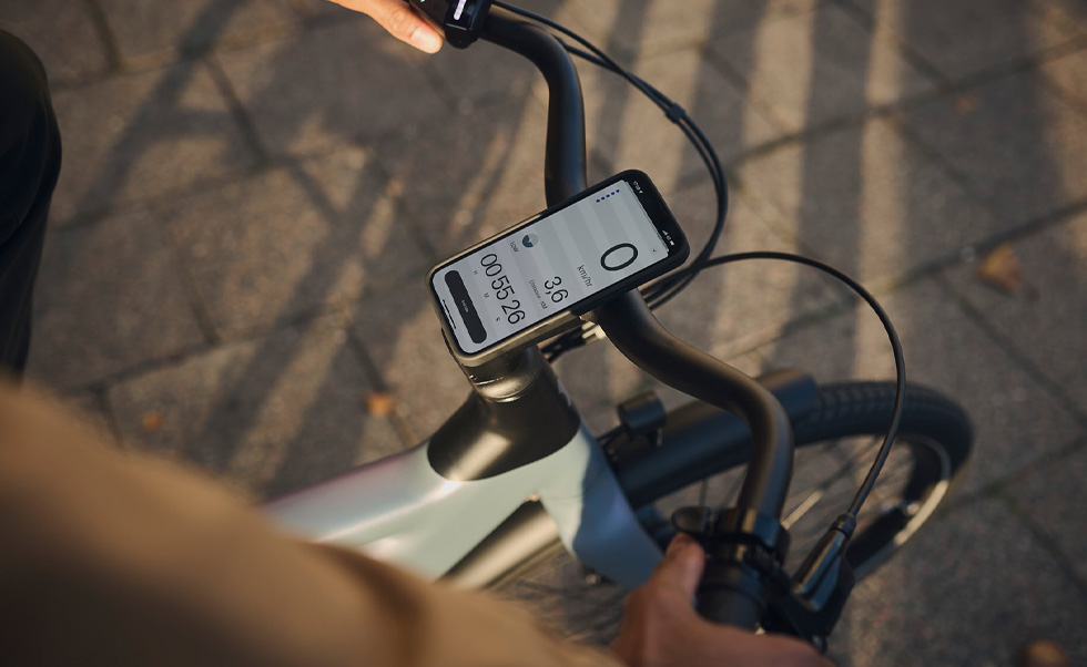 顧客可查看電動單車的實時行車數據。 