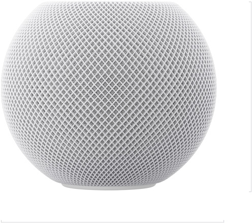 HomePod mini 2, front exterior, height: 3.3 inches high (84.3 millimeters), width: 3.9 inches wide (97.9 millimeters)