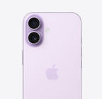 薰衣草紫色 iPhone 17 機身背面，展示左上方的雙融合相機系統