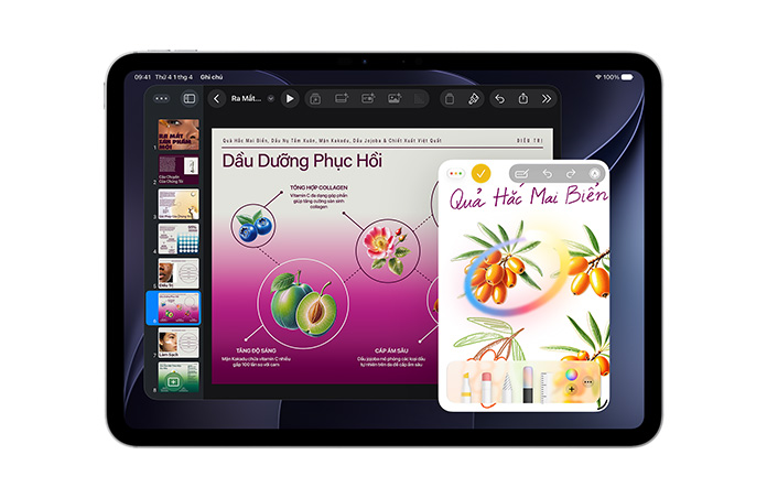iPad hiển thị Đũa Phép Hình Ảnh đang biến bản phác thảo thô thành hình ảnh